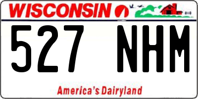 WI license plate 527NHM