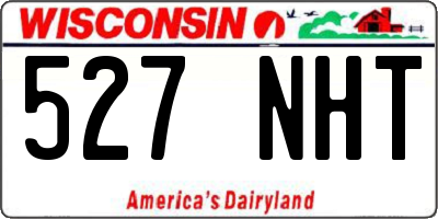 WI license plate 527NHT