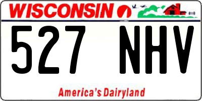 WI license plate 527NHV