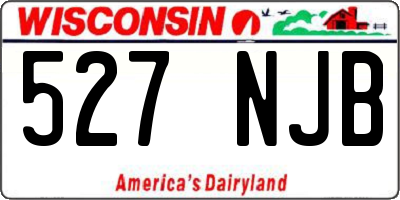 WI license plate 527NJB