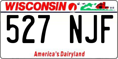WI license plate 527NJF