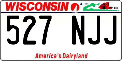 WI license plate 527NJJ