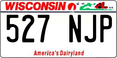 WI license plate 527NJP
