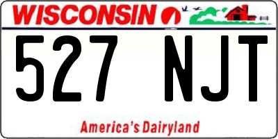 WI license plate 527NJT