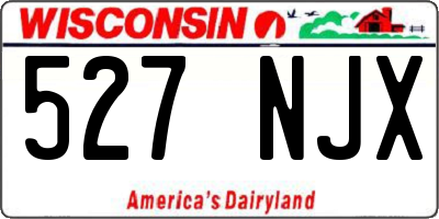 WI license plate 527NJX