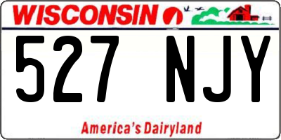WI license plate 527NJY