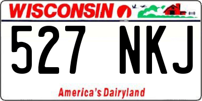 WI license plate 527NKJ