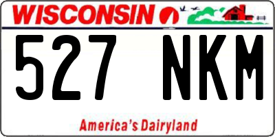 WI license plate 527NKM