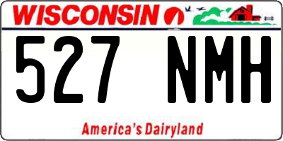 WI license plate 527NMH