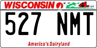 WI license plate 527NMT