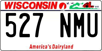WI license plate 527NMU