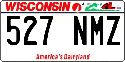 WI license plate 527NMZ