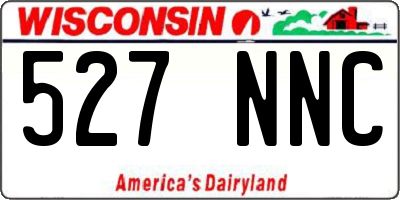 WI license plate 527NNC