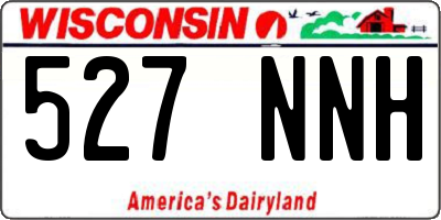 WI license plate 527NNH