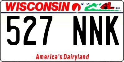 WI license plate 527NNK