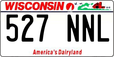 WI license plate 527NNL
