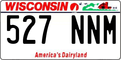 WI license plate 527NNM