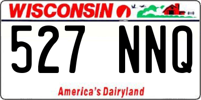 WI license plate 527NNQ