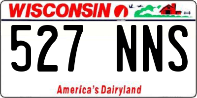 WI license plate 527NNS