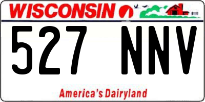 WI license plate 527NNV