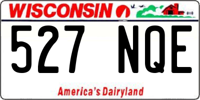 WI license plate 527NQE