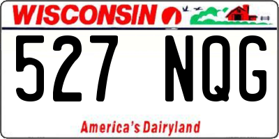 WI license plate 527NQG
