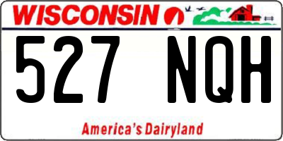 WI license plate 527NQH