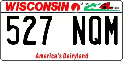 WI license plate 527NQM