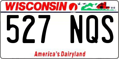 WI license plate 527NQS