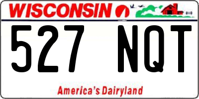 WI license plate 527NQT
