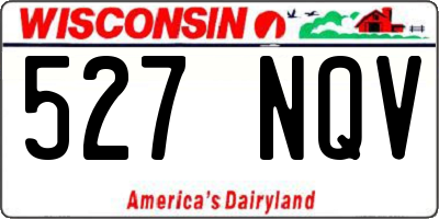 WI license plate 527NQV