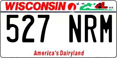 WI license plate 527NRM