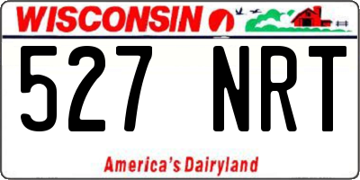 WI license plate 527NRT