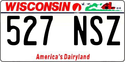 WI license plate 527NSZ