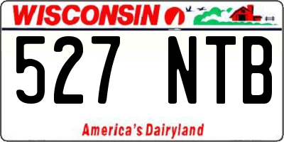 WI license plate 527NTB