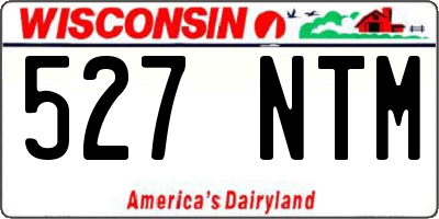 WI license plate 527NTM