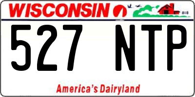 WI license plate 527NTP