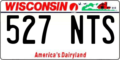 WI license plate 527NTS