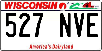WI license plate 527NVE