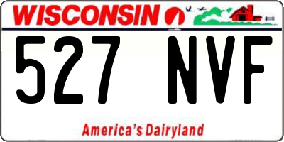 WI license plate 527NVF