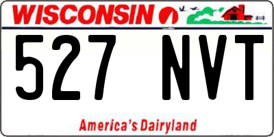 WI license plate 527NVT
