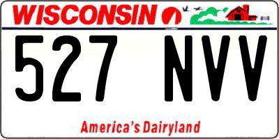 WI license plate 527NVV