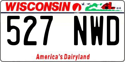 WI license plate 527NWD