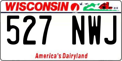 WI license plate 527NWJ