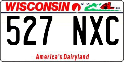 WI license plate 527NXC