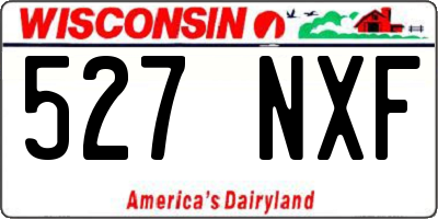 WI license plate 527NXF