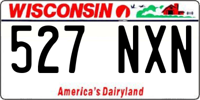 WI license plate 527NXN