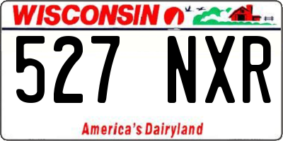 WI license plate 527NXR