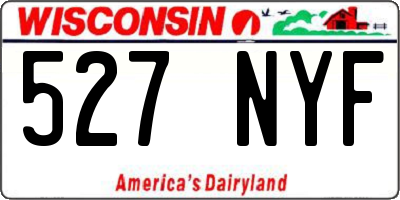 WI license plate 527NYF