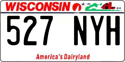WI license plate 527NYH